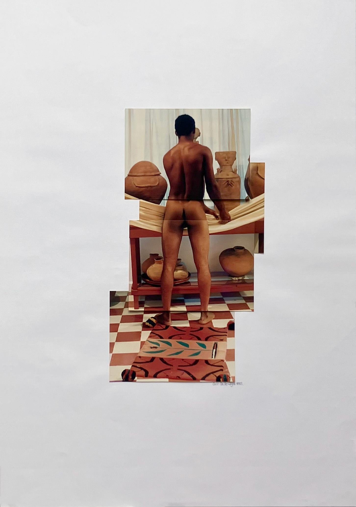 Fabian Diptychon. Aus der Serie „Serie“  Präkolumbianische Fantasie, Fotocollage im Angebot 3