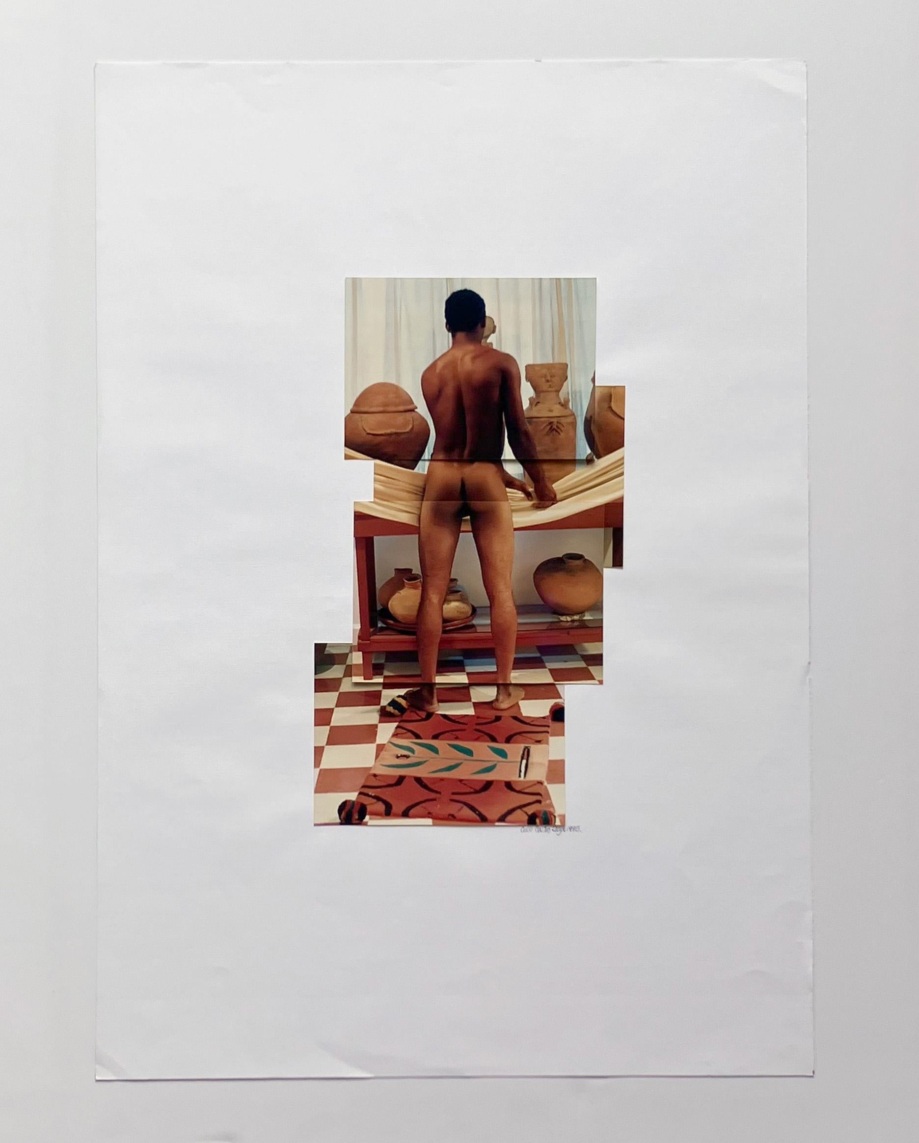 Fabian Diptychon. Aus der Serie „Serie“  Präkolumbianische Fantasie, Fotocollage im Angebot 4