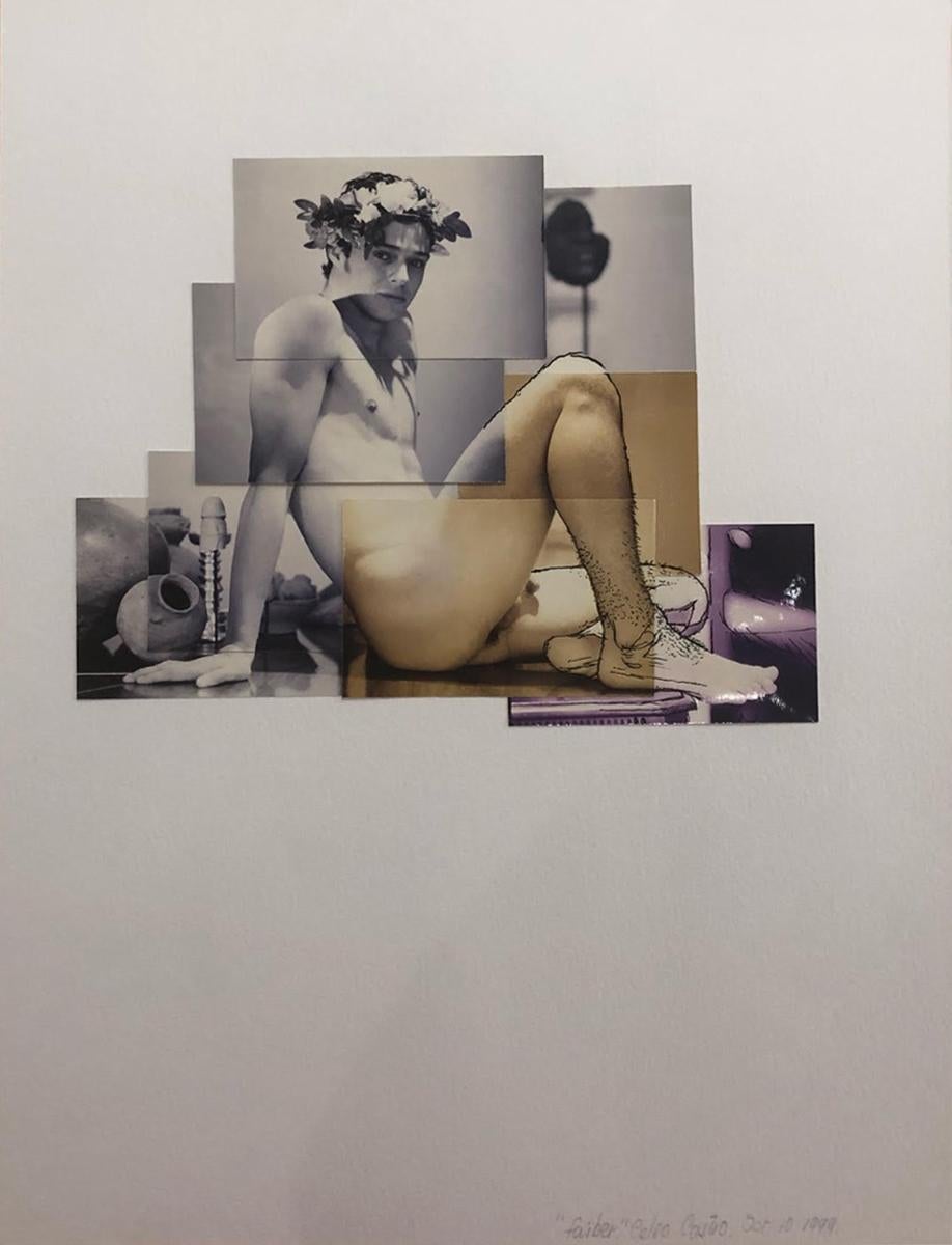 "Faiber" from The Identidad series, Nude Photo Collage, Mixed series