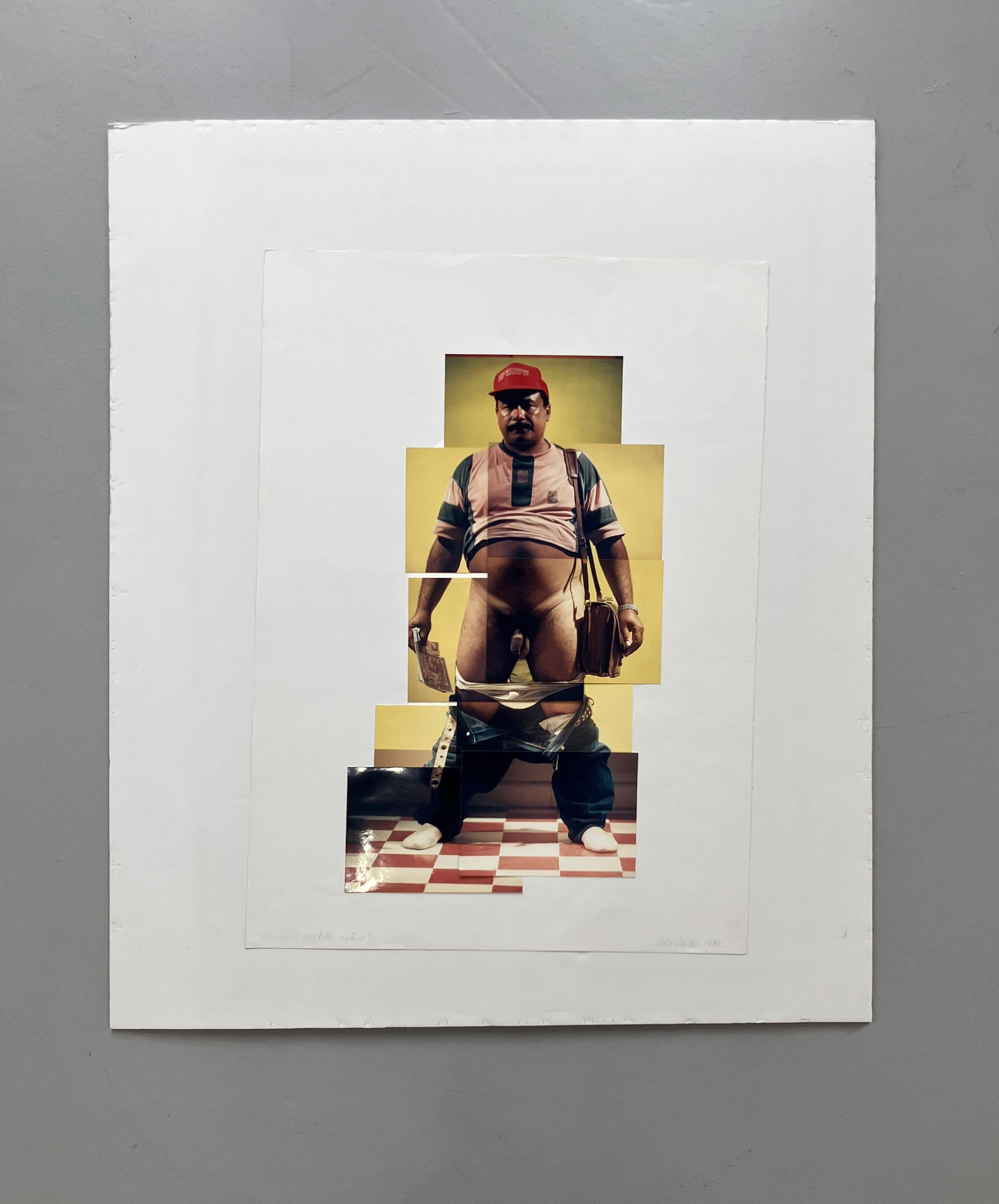 Francisco Castilla, Lotero. Aus der Serie Guerreros. Fotocollage – Photograph von Celso José Castro Daza