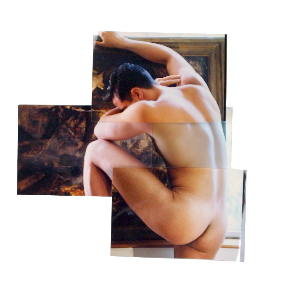 Celso José Castro Daza Nude Photograph - Homenaje a Alejandro Obregon. The ''Guerreros''  Photo Collage, mixed media