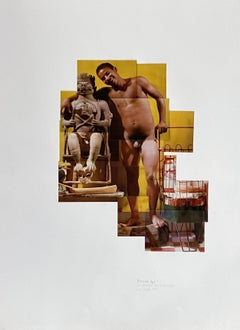 Identificación con lo Masculino. De la serie Buscando Papá. Collage fotográfico
