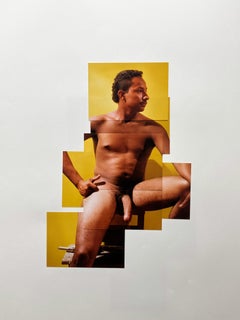 Ivan con Magnun. Dalla serie Guerreros. Fotomontaggio