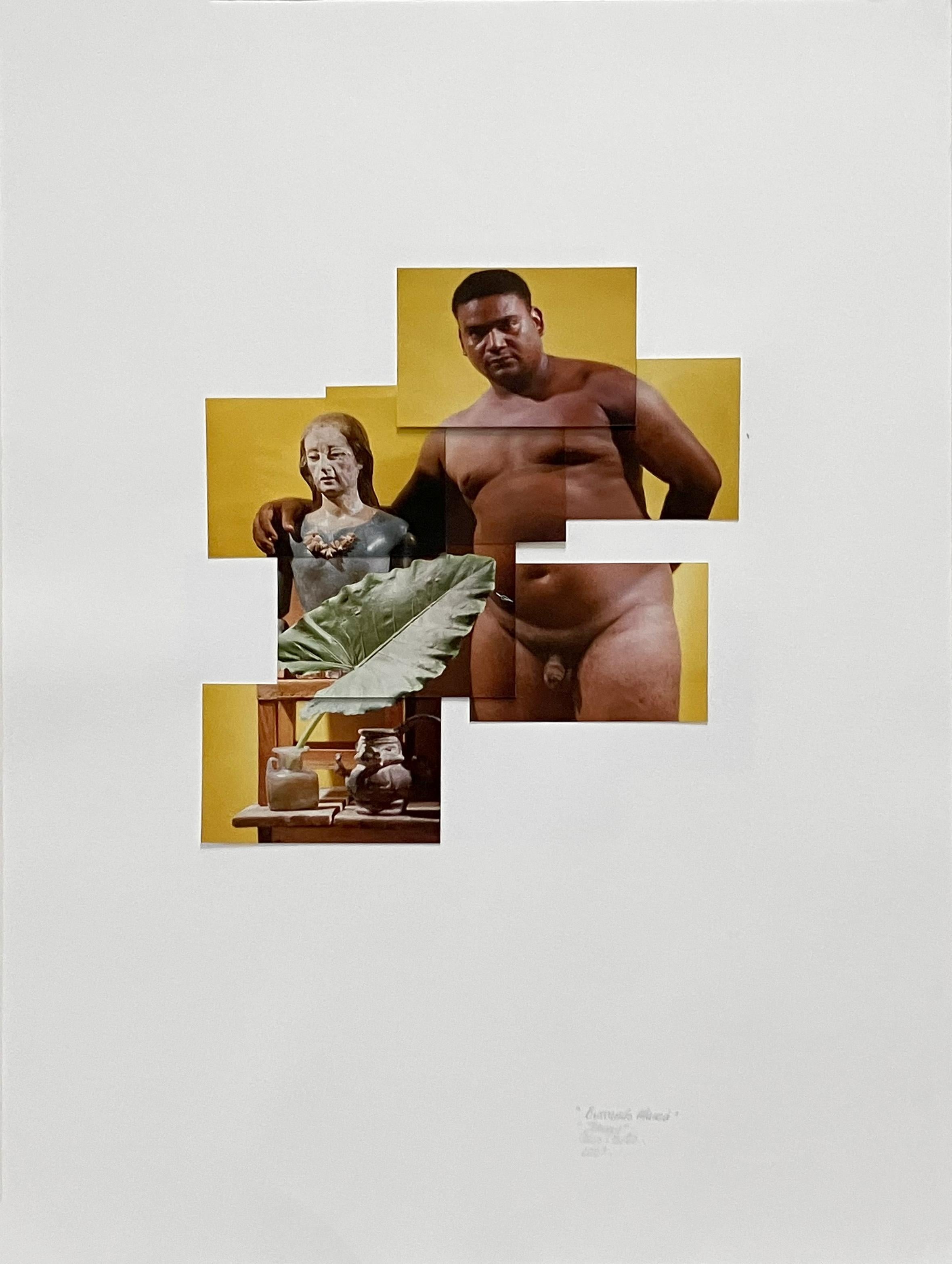 Celso José Castro Daza Nude Photograph – Jhonny. Aus der Serie Buscando Mamá. Fotocollage