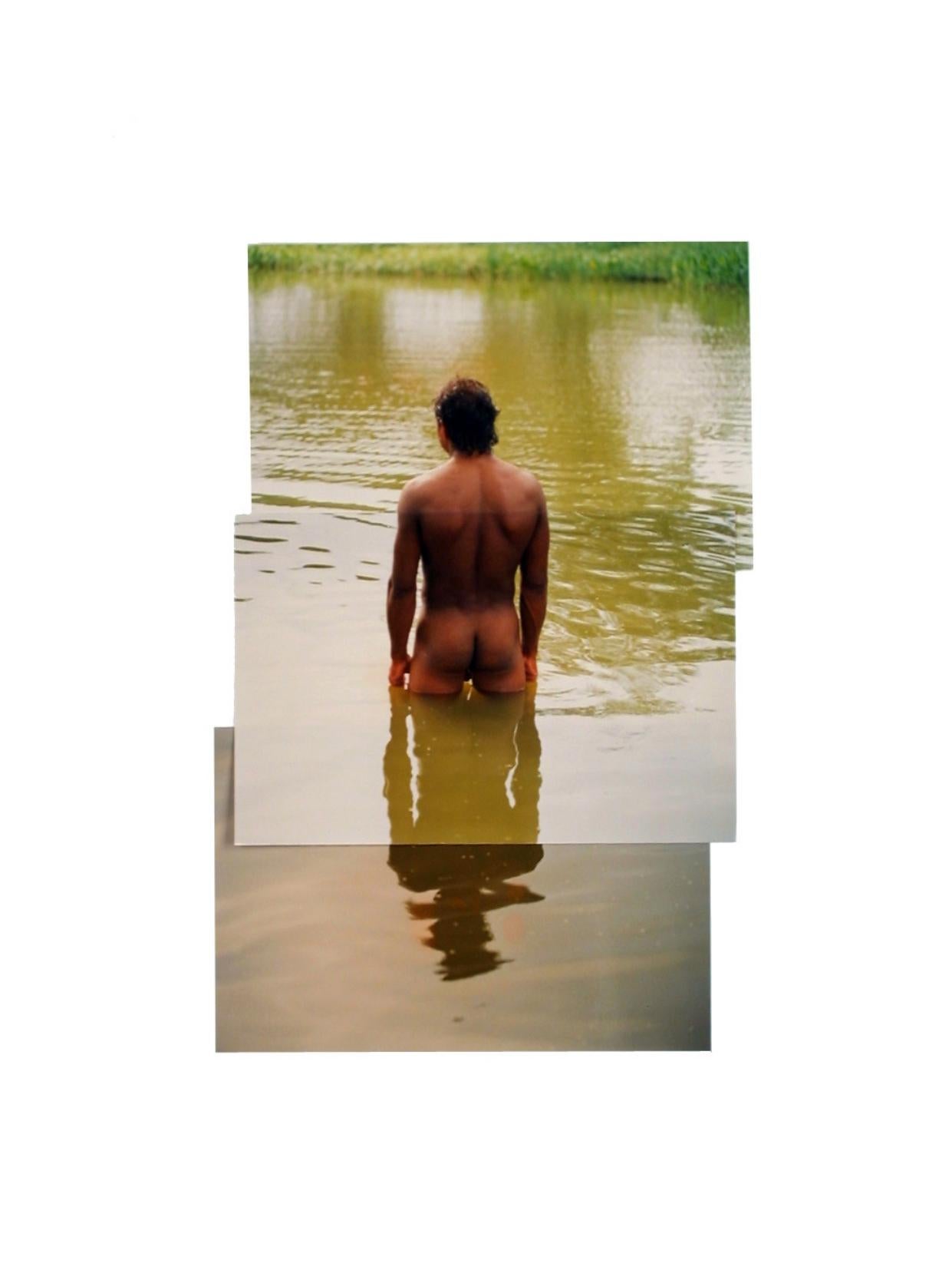 Nude Photograph Celso José Castro Daza - Johnny Identidad, collage de photos de nus. De la série Machos Herencia y Raíces 