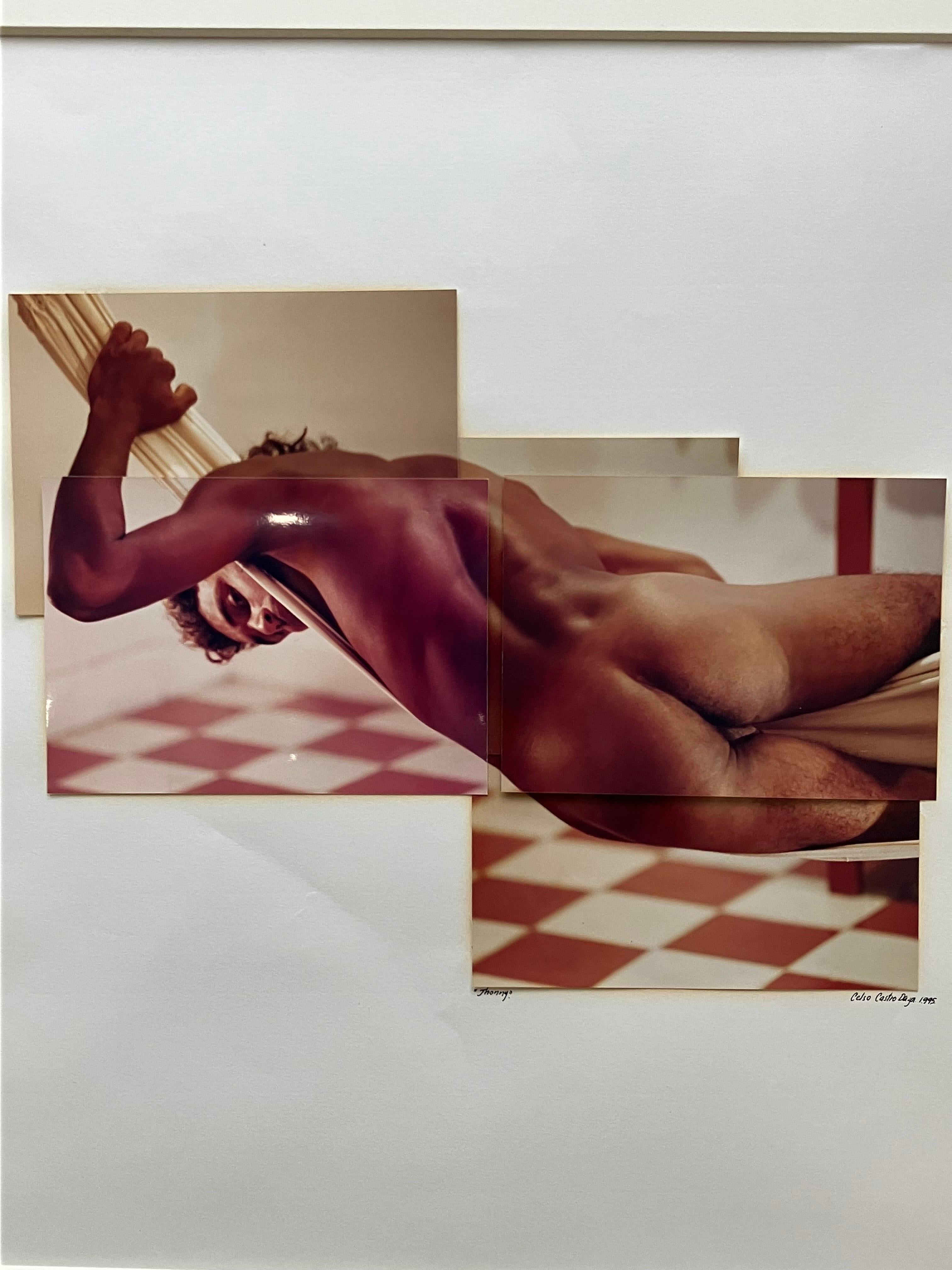 Jhonny. From The series Guerreros. Nude Photo collage - Photograph by Celso José Castro Daza