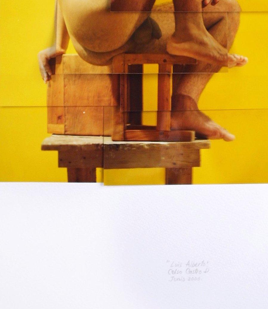 Luis Alberto aus der Serie Identidad, Aktfotografie-Collage, Mischtechnik (Zeitgenössisch), Photograph, von Celso José Castro Daza