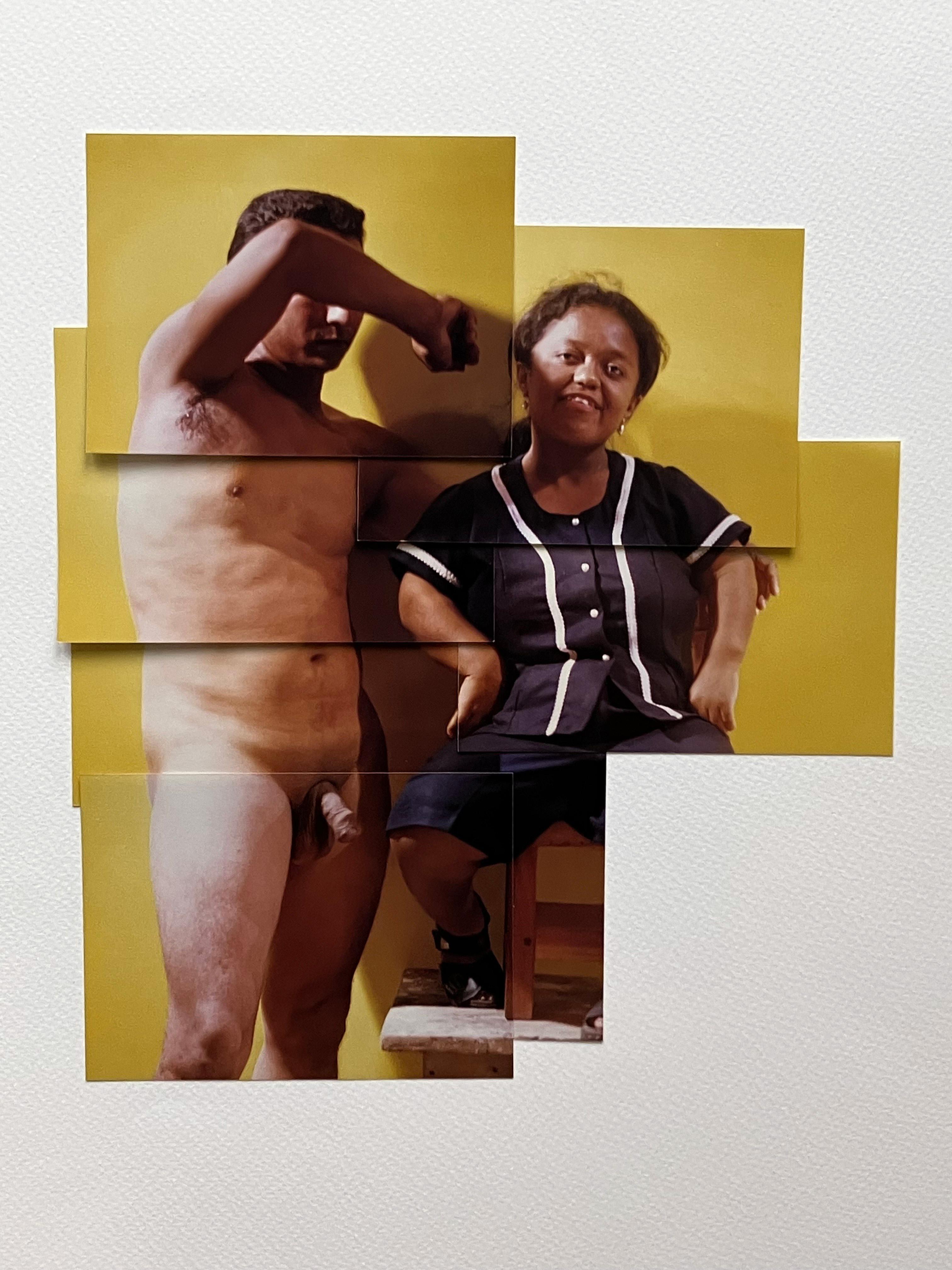 Milena Rosado Junio. Aus der Serie Dysfunctional Family. Fotocollage – Photograph von Celso José Castro Daza