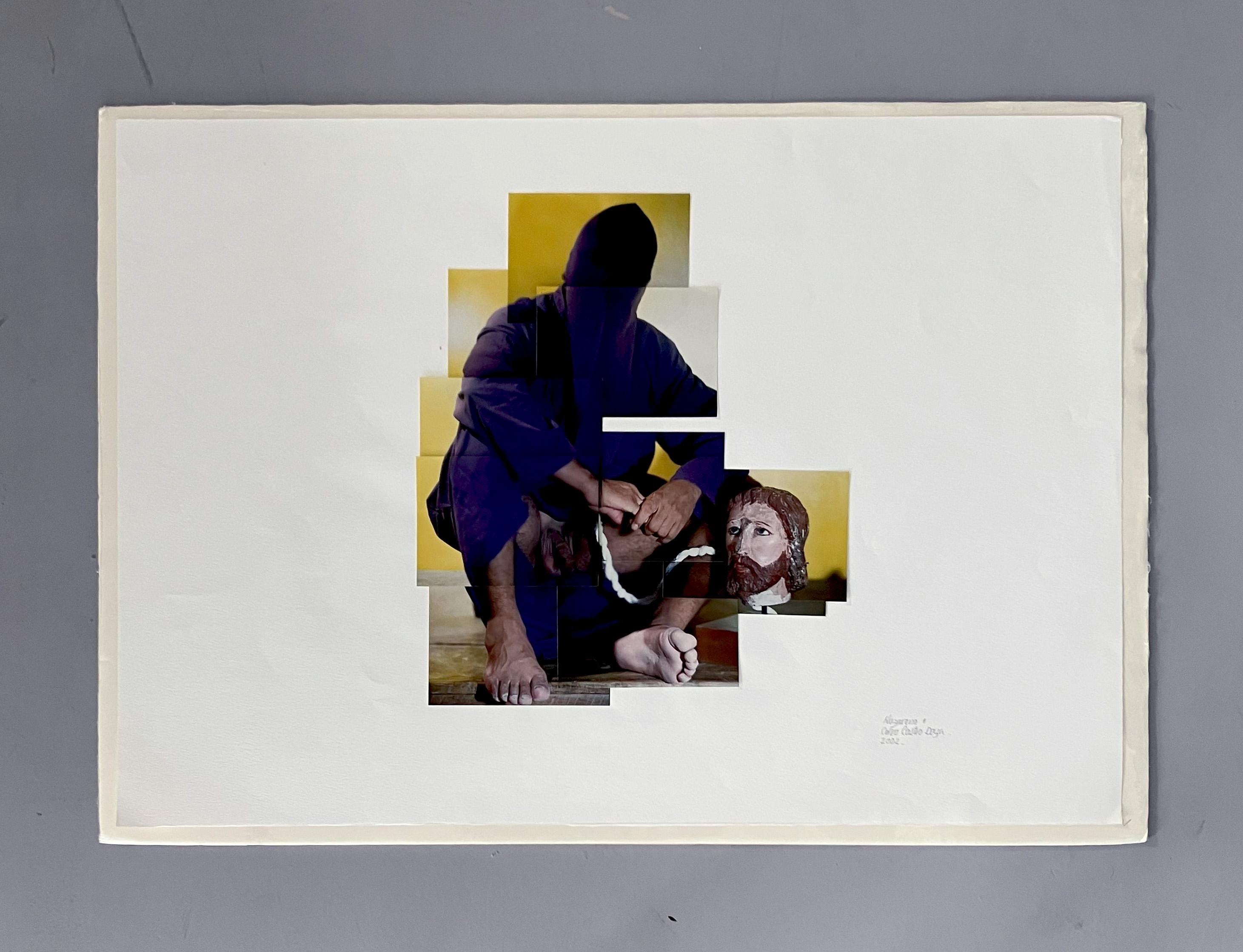 Nazareno #1. From The series Buscando Papá. Photo Collage - Contemporary Photograph by Celso José Castro Daza