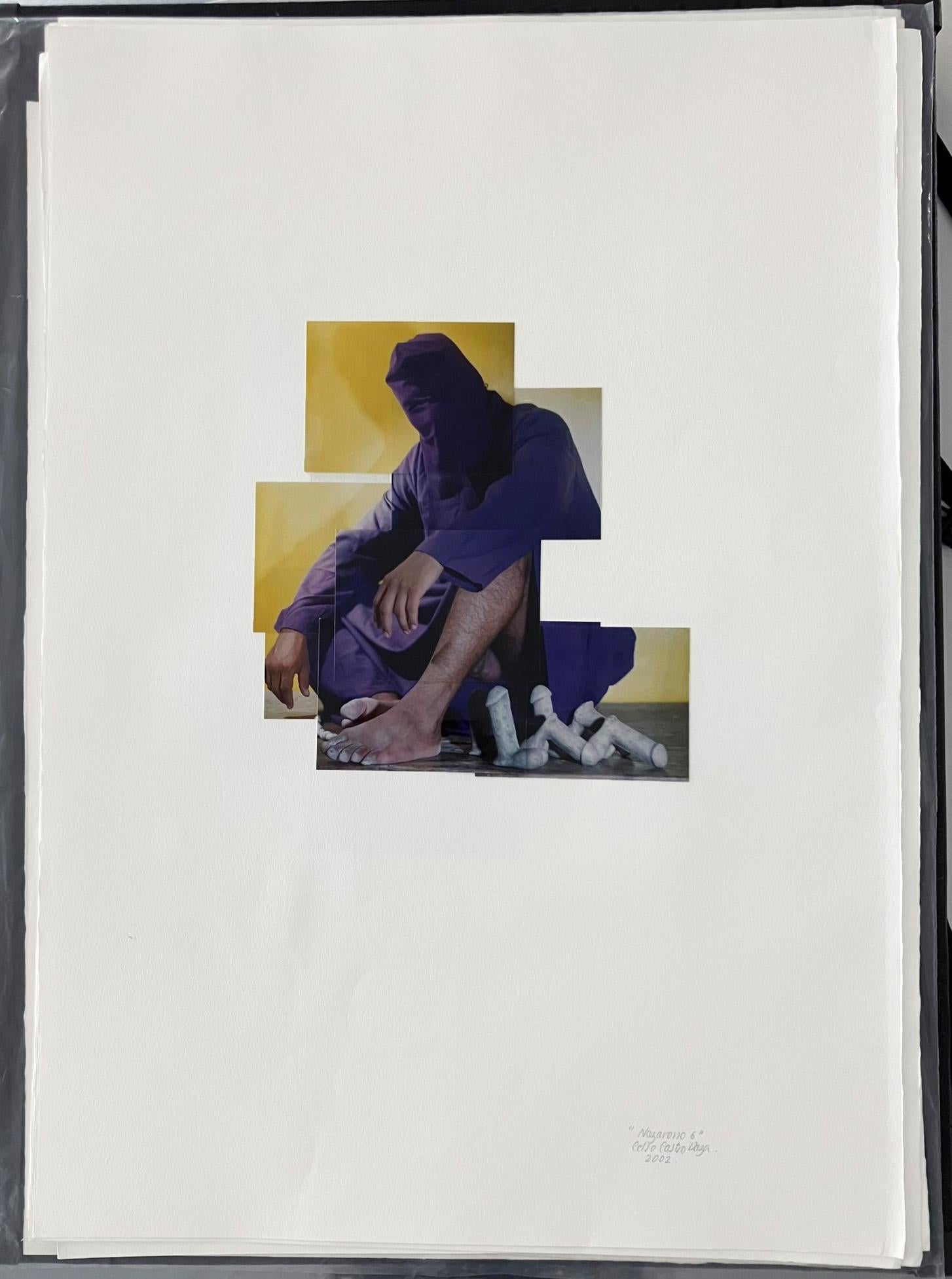Nazareno #6. From The series Buscando Papá. Photo Collage - Contemporary Photograph by Celso José Castro Daza