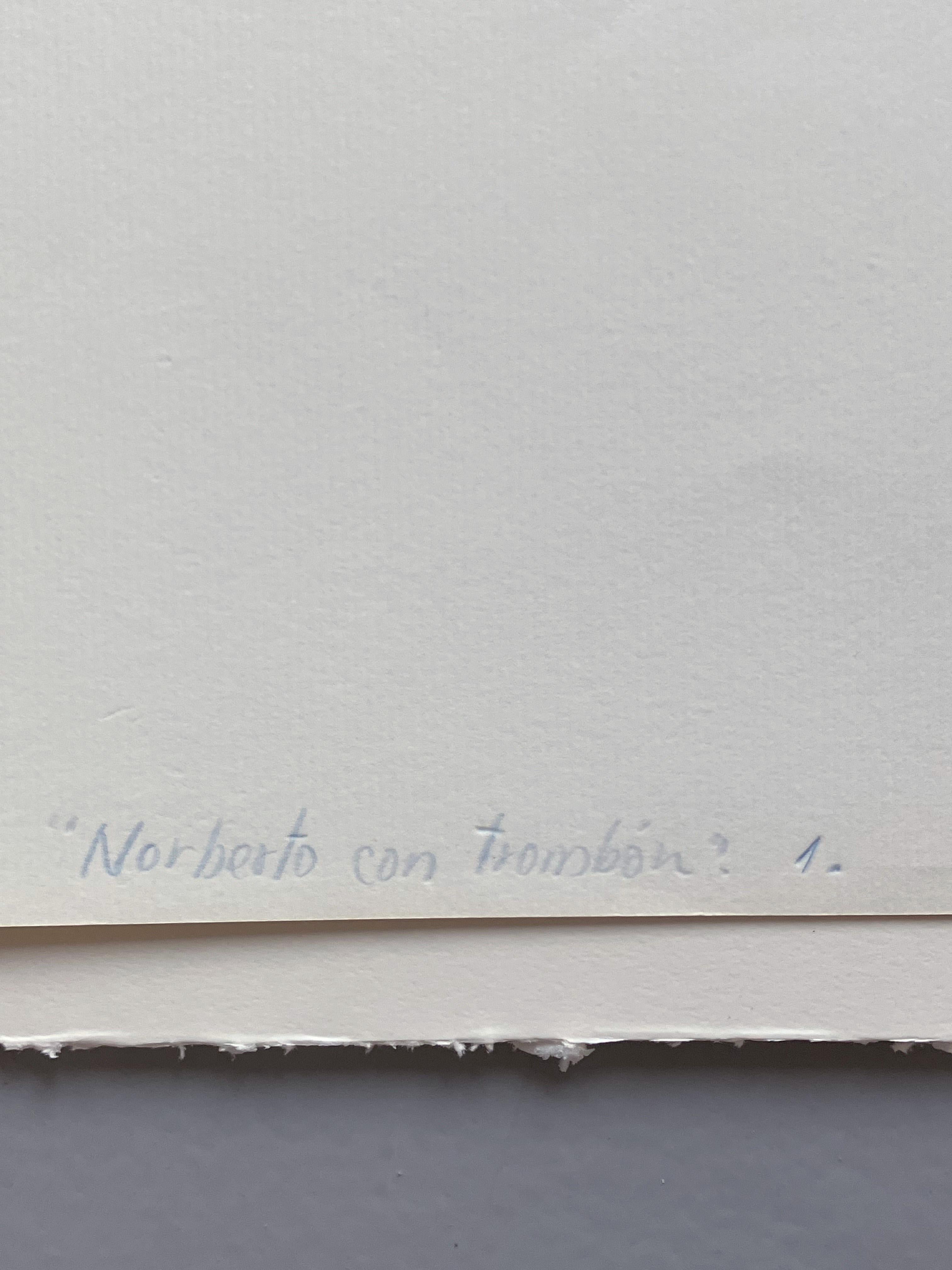 Norberto con Trombón. De la série Guerreros, Collage de photos en vente 1