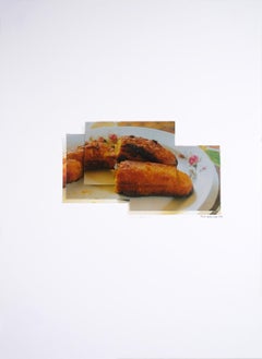 Platanos Asados, 1995, From the Vendedores series Photo Collage mixed media