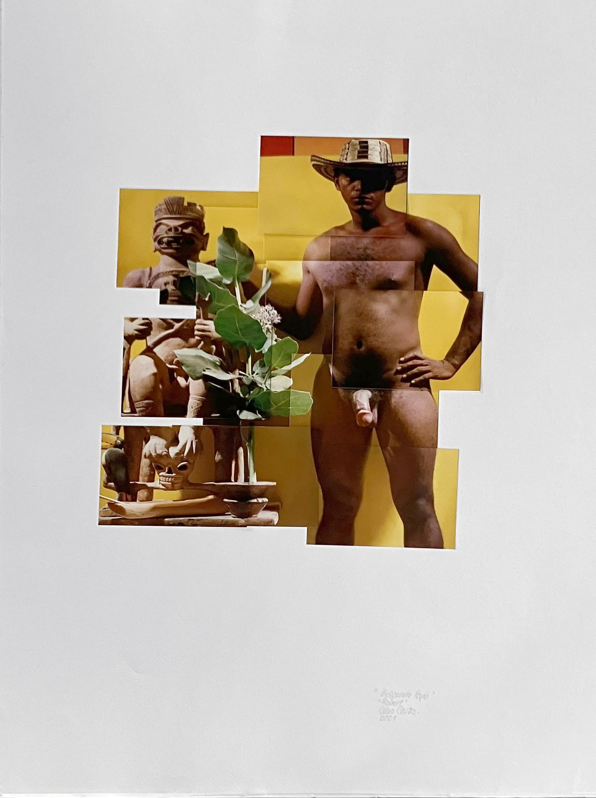 Celso José Castro Daza Nude Photograph – Robert The. Aus der Serie Buscando Papá. Fotocollage