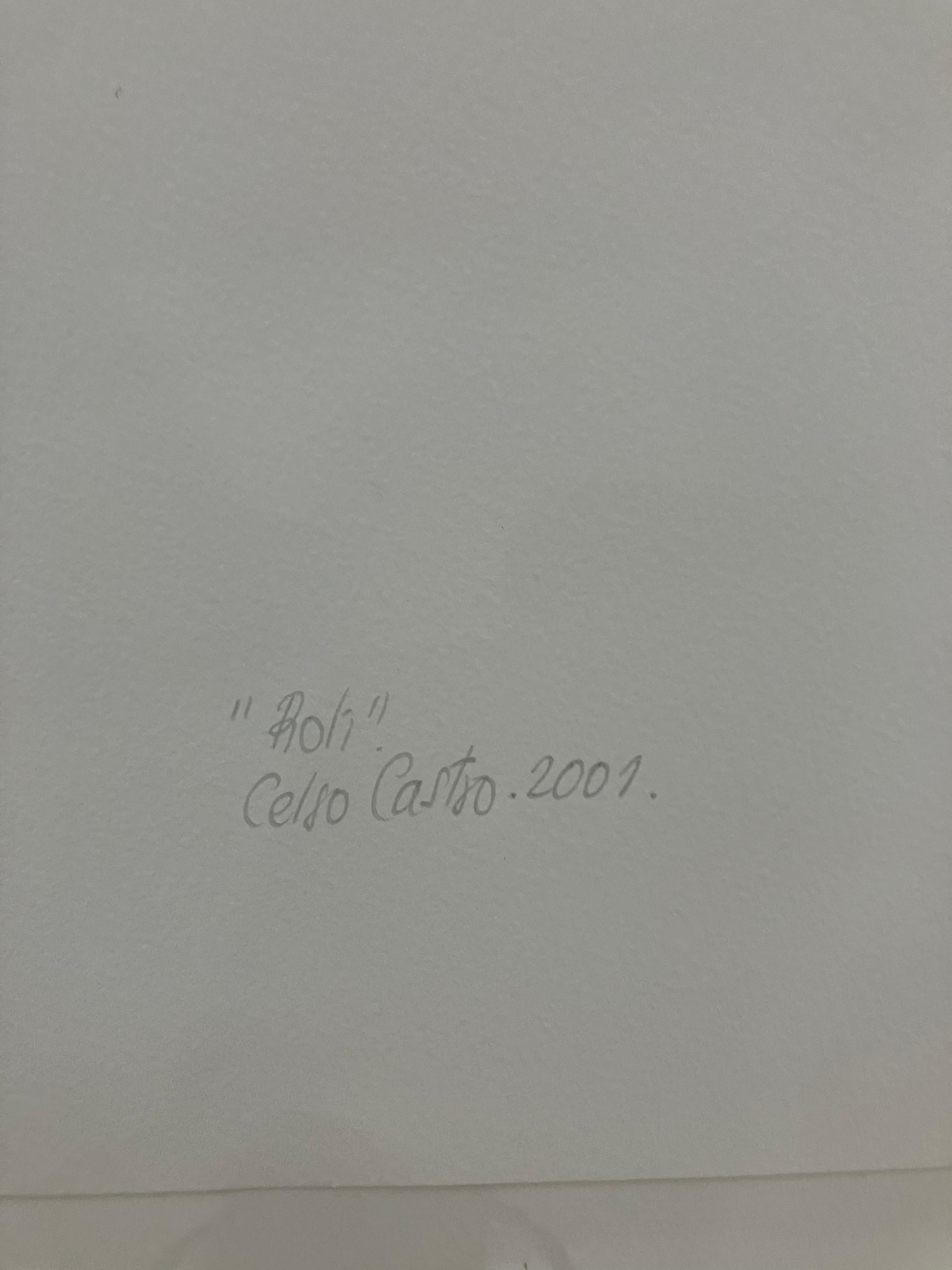 Roli. From The series Buscando Papa, Nude. Photo Collage - Photograph by Celso José Castro Daza