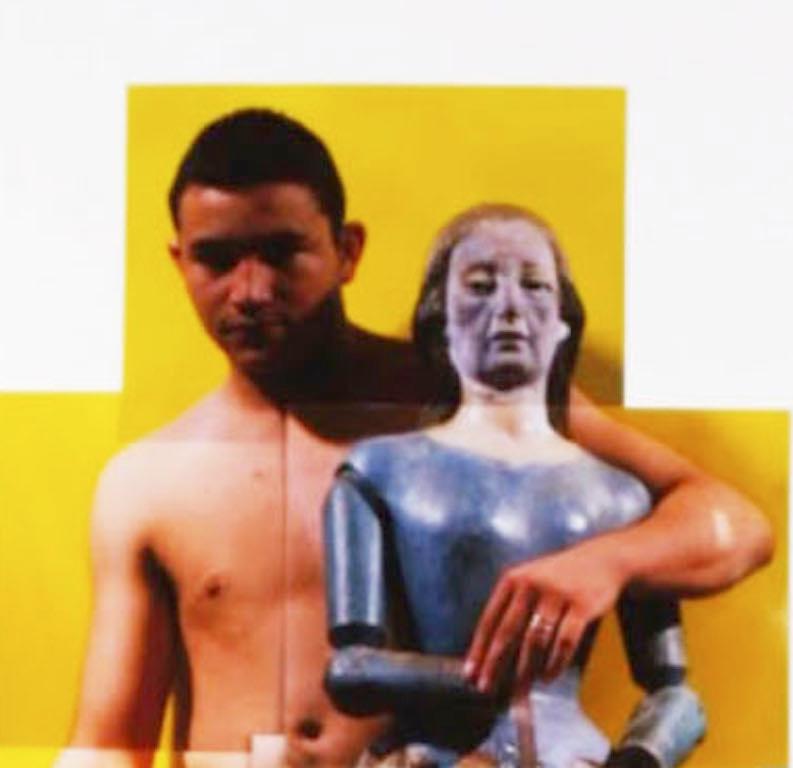 Untitled, 2001 from Buscando Mama series, Nude Photo Collage, Mixed media - Photograph by Celso José Castro Daza