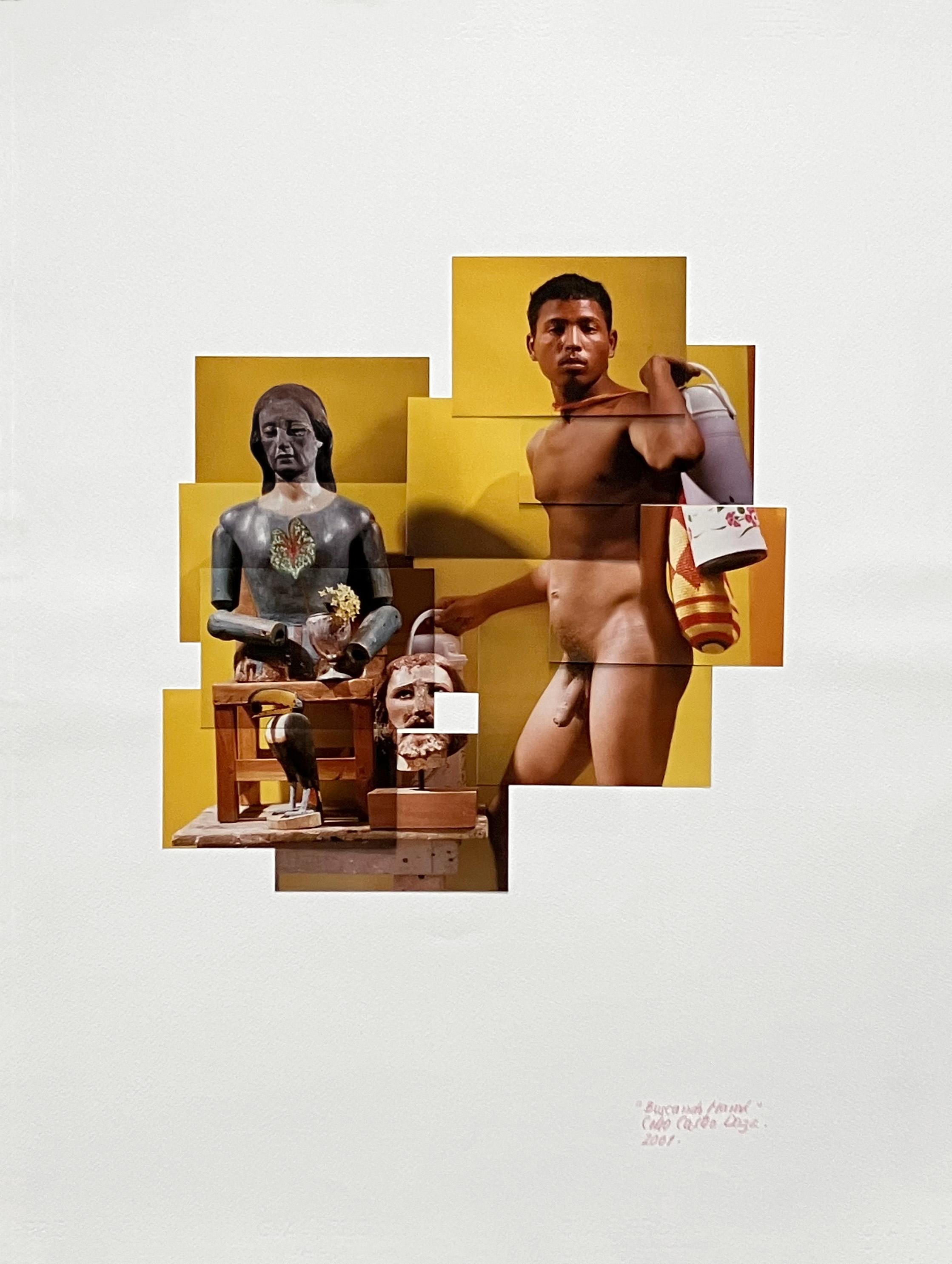 Sans titre III. Tiré de la série Buscando Mamá. Collage de photos - Photograph de Celso José Castro Daza