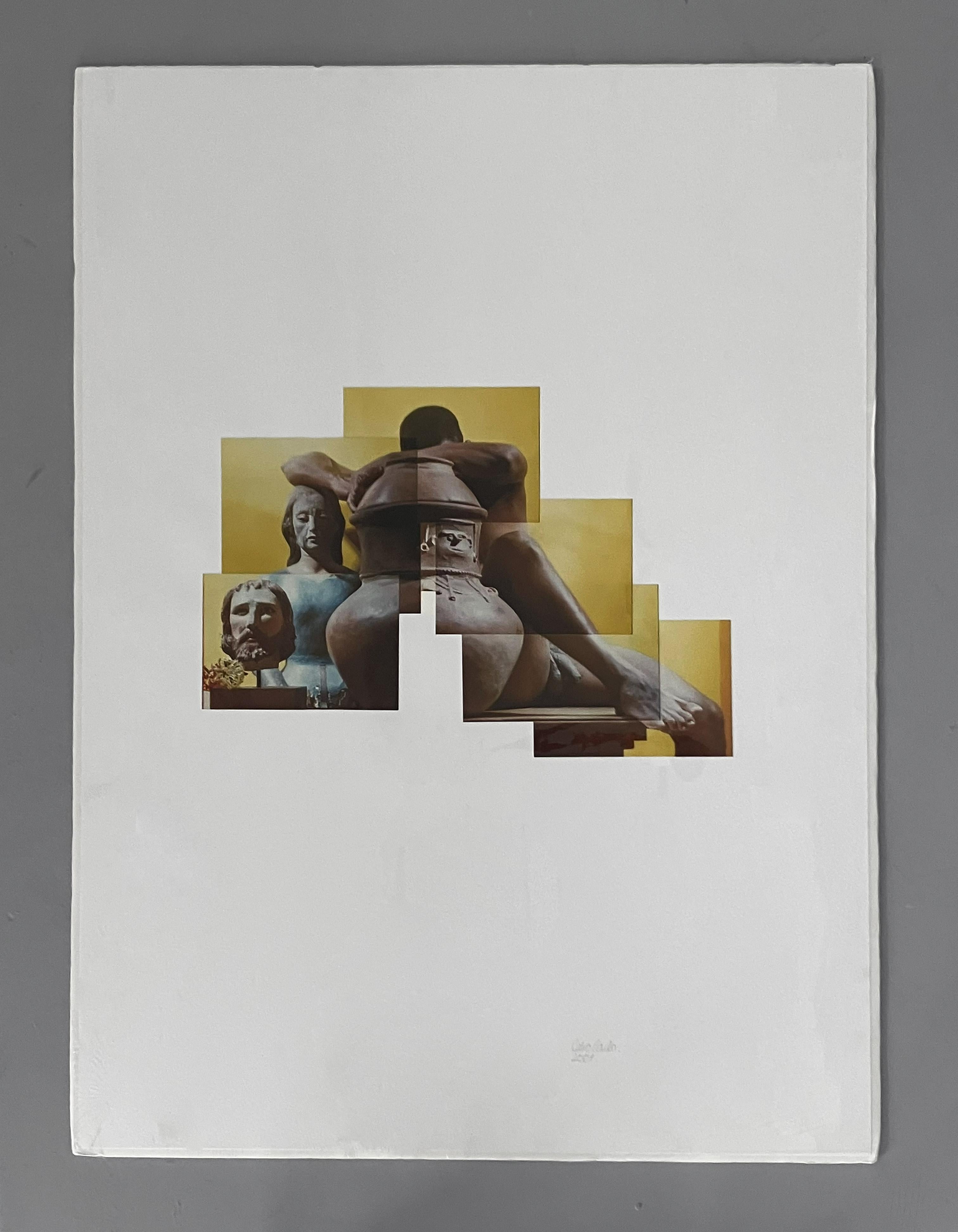 Ohne Titel VIII. Aus der Serie Buscando Mamá. Fotocollage – Photograph von Celso José Castro Daza