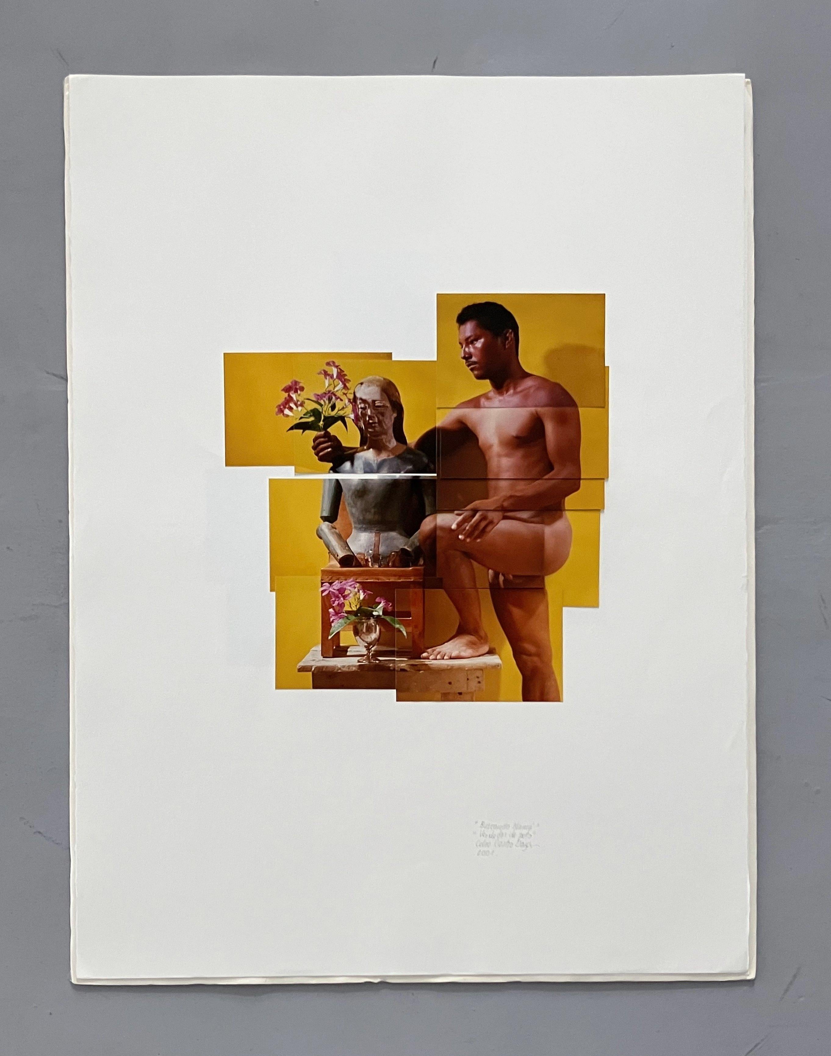 Vendedor de Peto. From The series Buscando Mamá. Photo Collage - Beige Color Photograph by Celso José Castro Daza