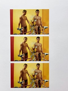 Vendedores de pájaros Feb, Diptych. From the Series Guerreros. Photomontage