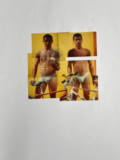 Vendedores de Pajaros. From The series Guerreros. Photomontage