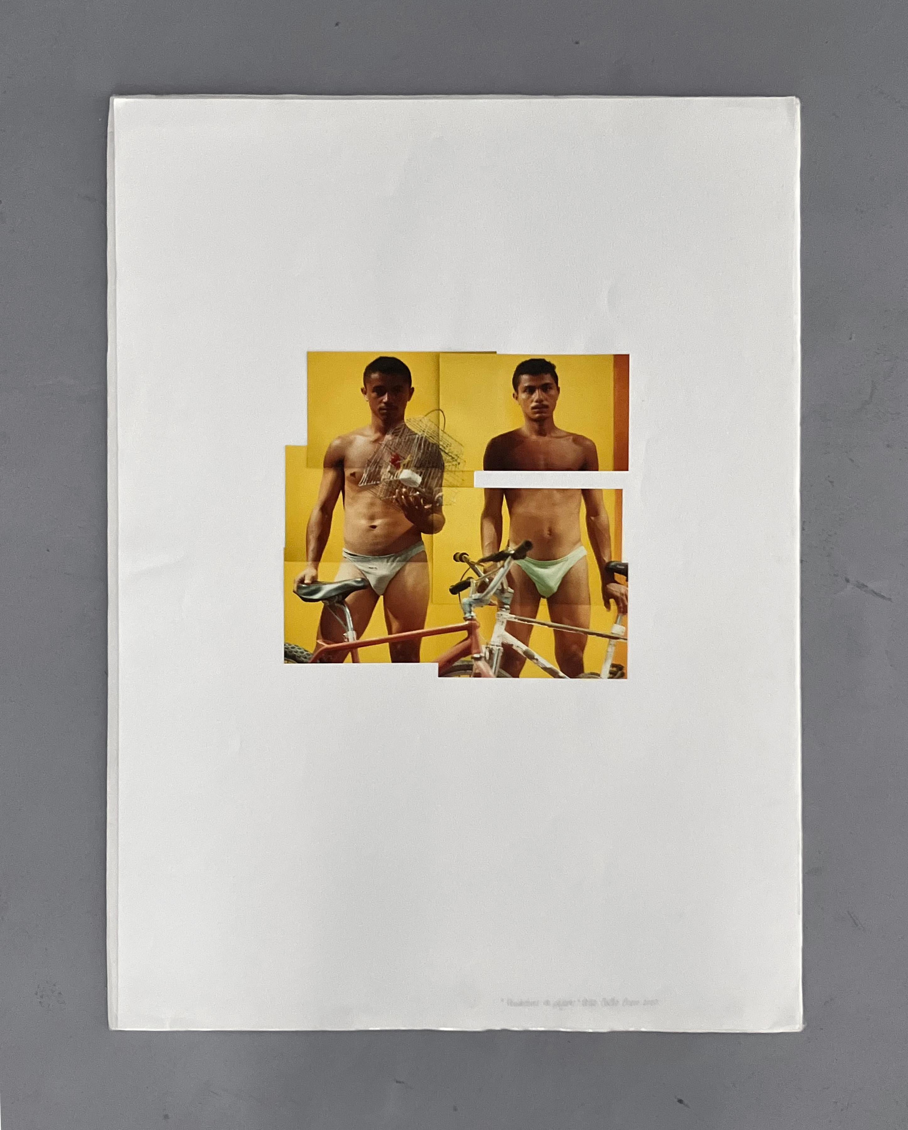 Vendedores de Pajaros. Aus der Serie Guerreros. Fotomontage (Zeitgenössisch), Photograph, von Celso José Castro Daza