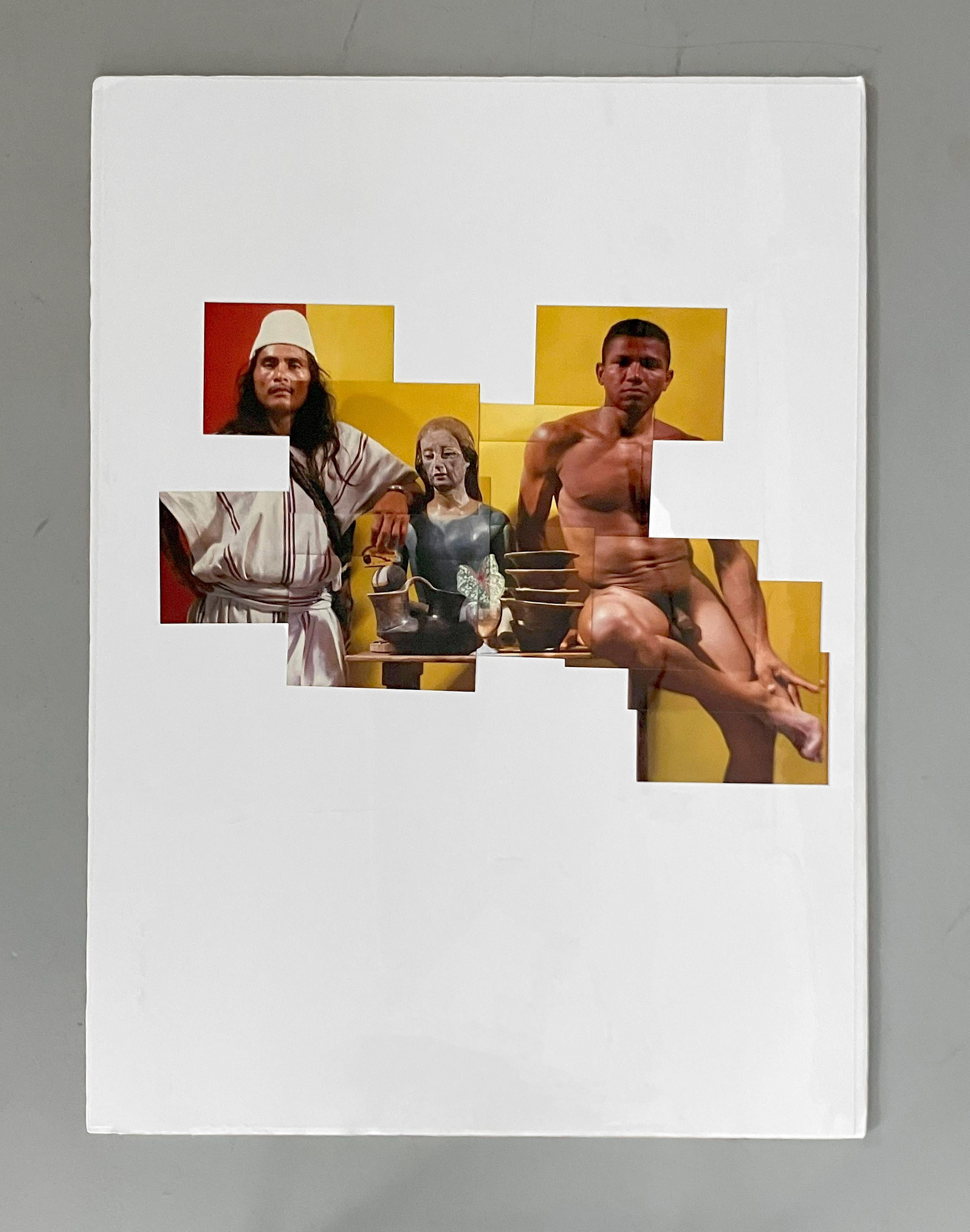 Krieger. Aus der Serie Buscando Mamá. Fotocollage – Photograph von Celso José Castro Daza