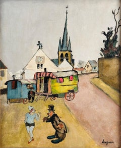 I visitatori della fiera davanti alle roulottes