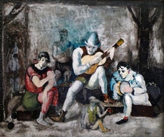 "Les Musiciens", olio su tela del XX secolo dell'artista spagnolo Celso Lagar