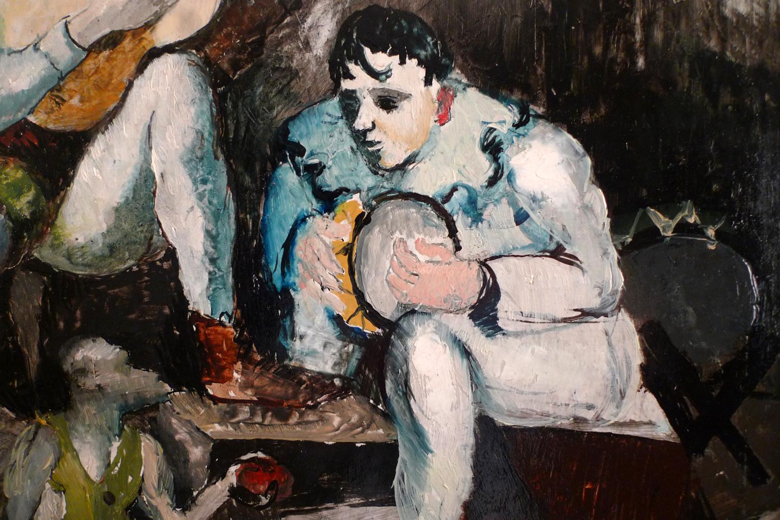 „Les Musiciens“, Ölgemälde auf Leinwand des spanischen Künstlers Celso Lagar, 20. Jahrhundert im Angebot 3