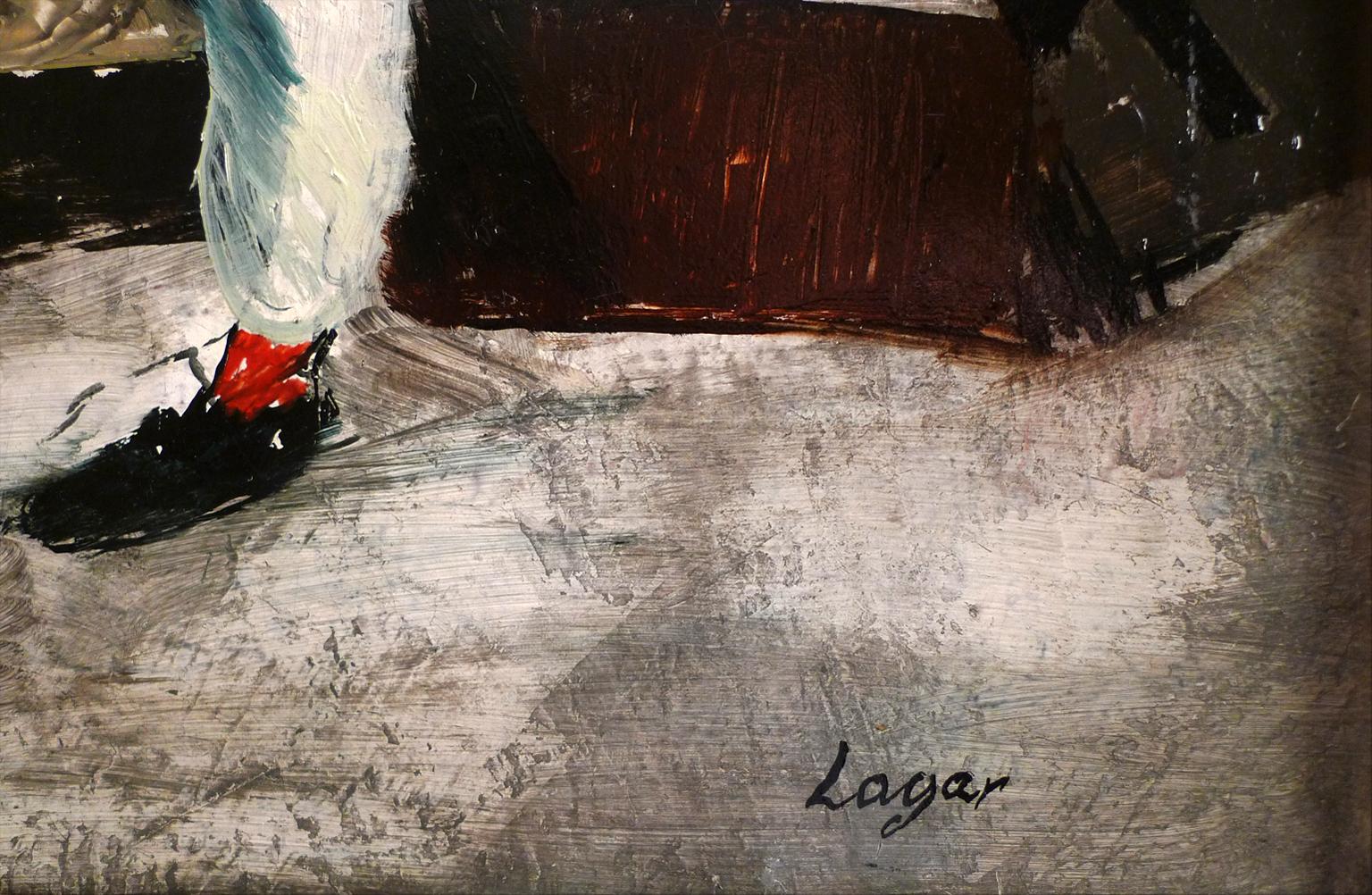„Les Musiciens“, Ölgemälde auf Leinwand des spanischen Künstlers Celso Lagar, 20. Jahrhundert im Angebot 7