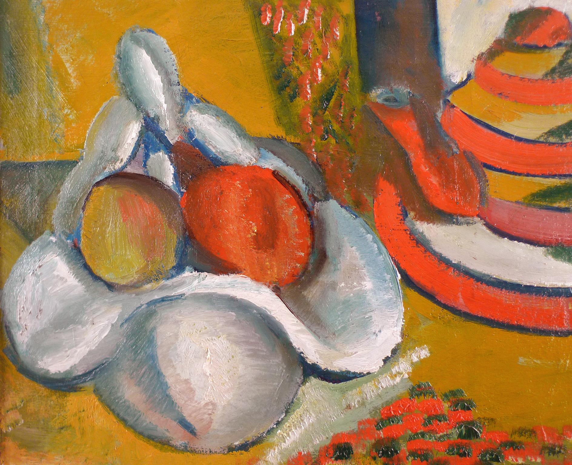 fruit bowl acrylic painting