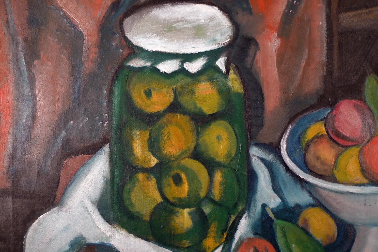 „Stillleben mit Früchten“, großes Ölgemälde auf Leinwand von Celso Lagar, frühes 20. Jahrhundert im Angebot 2