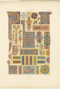 Ornamento Celta Iluminado - Motivos Decorativos de Manuscritos Antiguos, c.1869