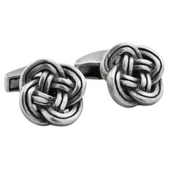 Celtic Knot Cufflinks in Sterling Silver