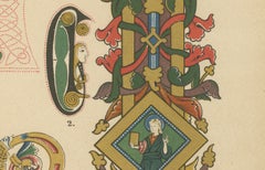 Celtic Manuscript Painting, 1887" from Ornamentenschatz by H. Dolmetsch