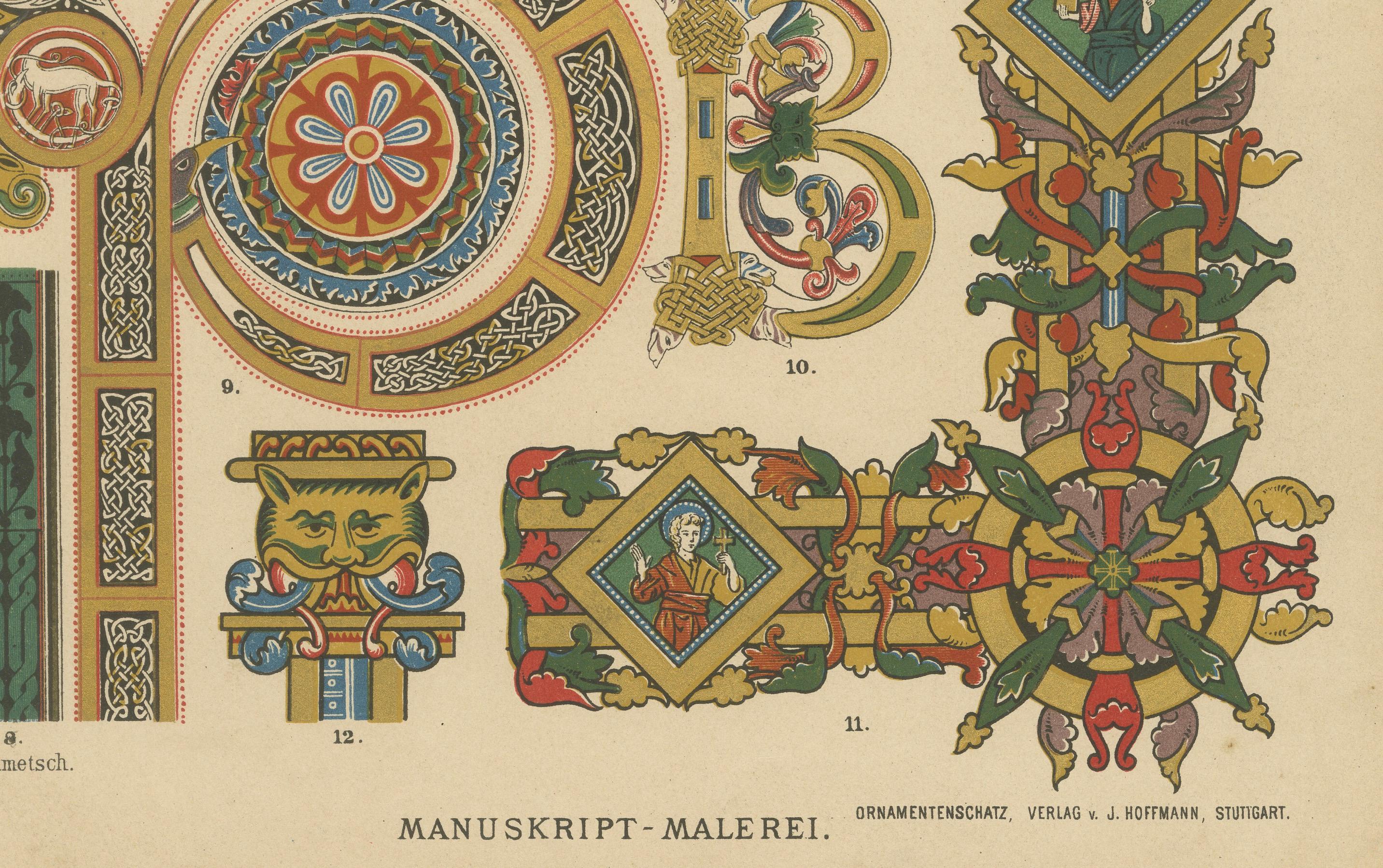 Celtic Manuscript Painting, 1887