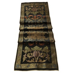 Celtic Style Woven Gold and Green Table Runner