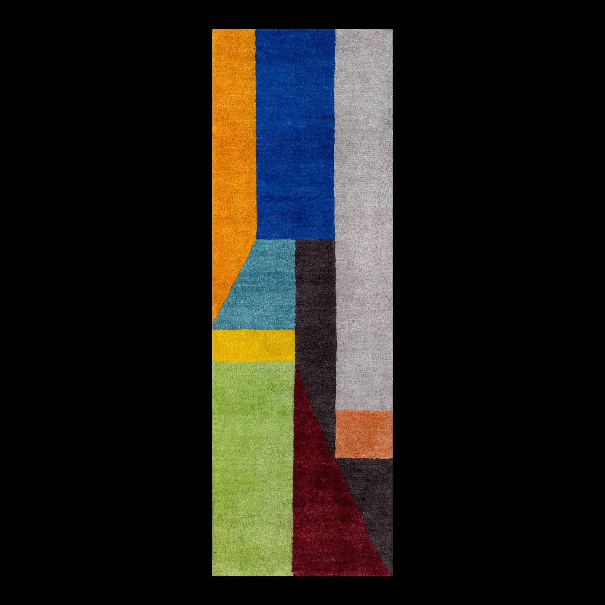 CEM1 woollen carpet by Chung Eun Mo for Post Design collection/Memphis

A woollen carpet handcrafted by different Nepalese artisans. Made in a limited edition of 36 signed, numbered examples.

As the carpet is made by hand, there are slight