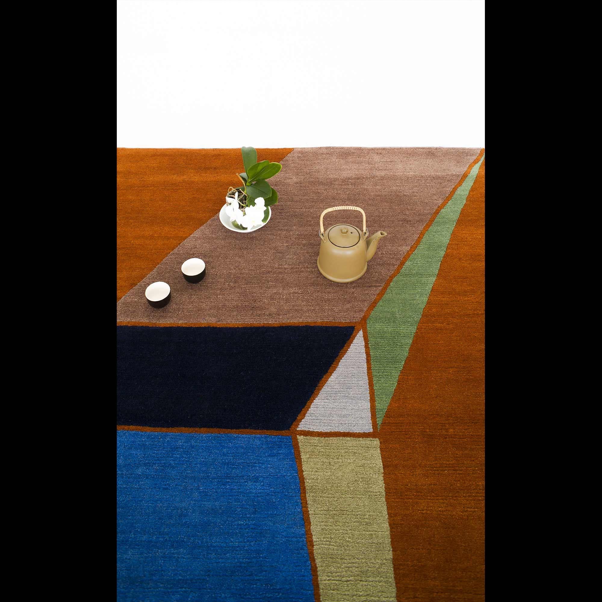 Hand-Crafted CEM4 Woollen Carpet by Chung Eun Mo for Post Design Collection/Memphis For Sale