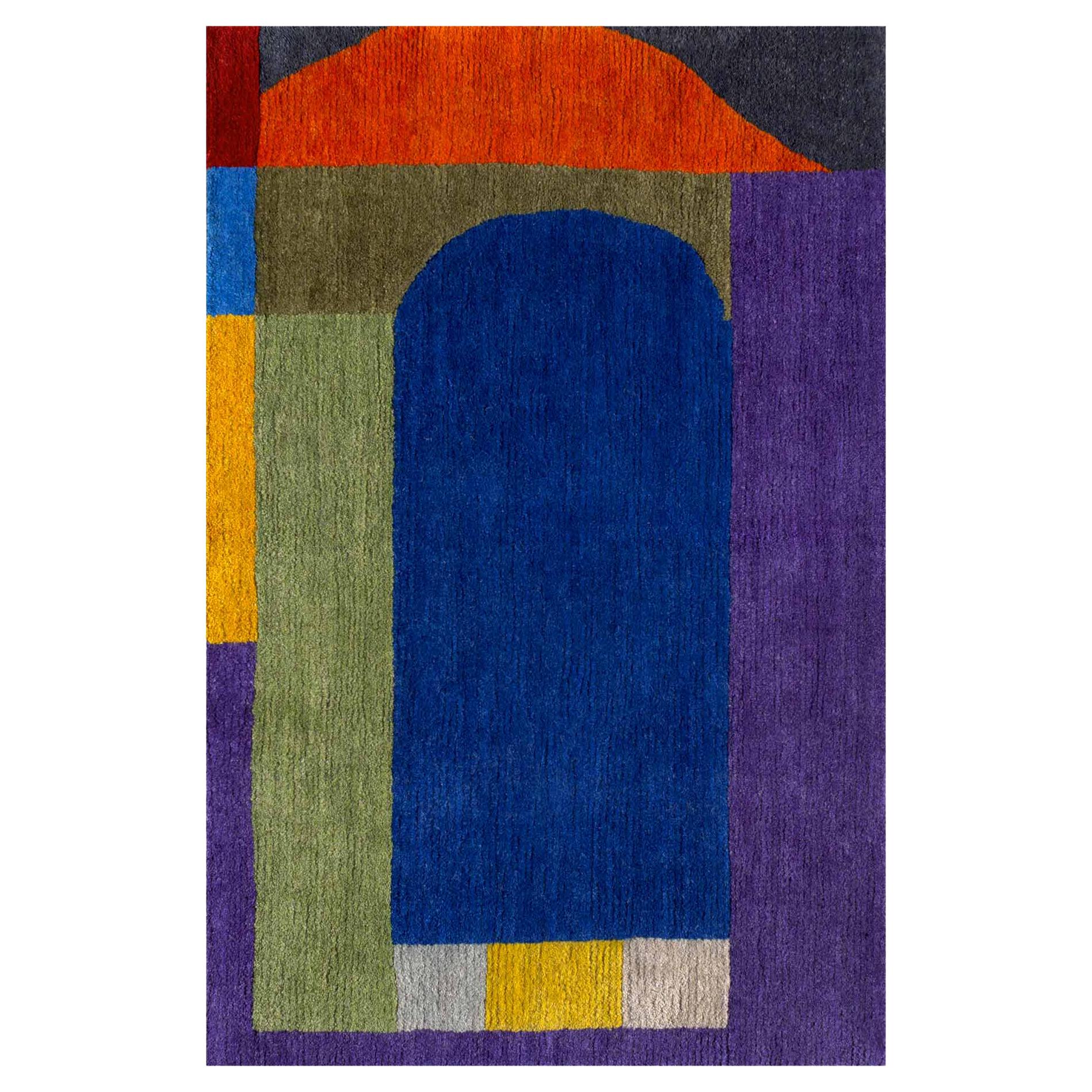 CEM7 Woollen Carpet by Chung Eun Mo for Post Design Collection/Memphis For Sale