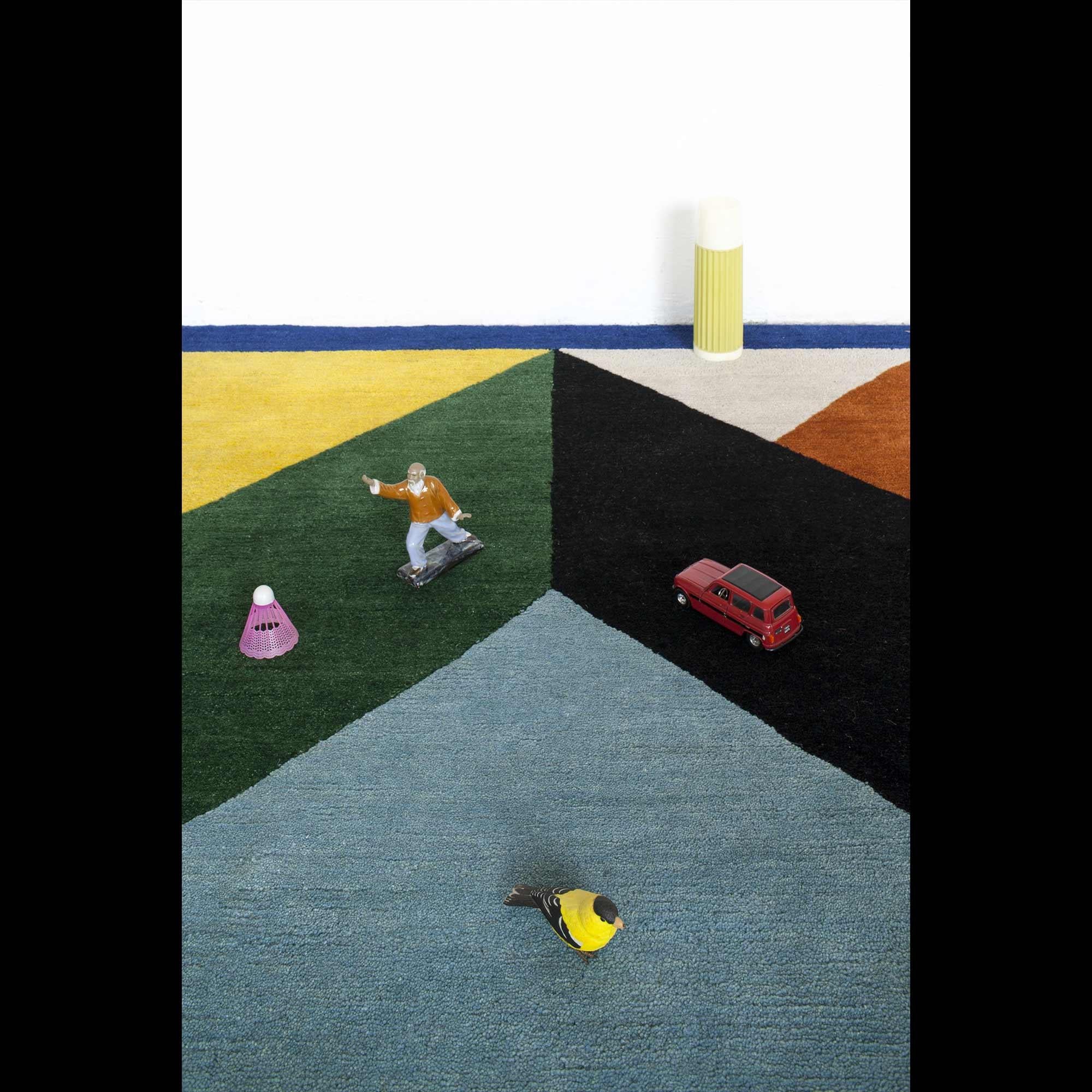 Hand-Crafted CEM9 Woollen Carpet by Chung Eun Mo for Post Design collection/Memphis For Sale