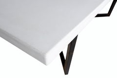 Cement and Steel Modern Dining Table