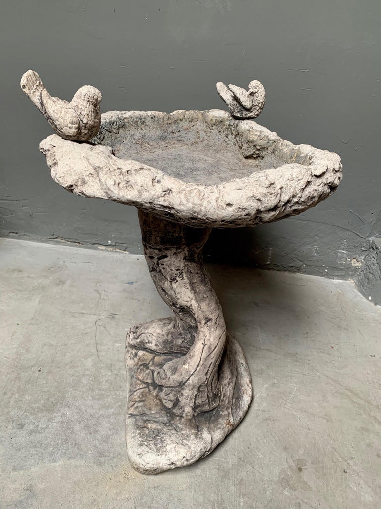 Cement Bird Bath at 1stDibs
