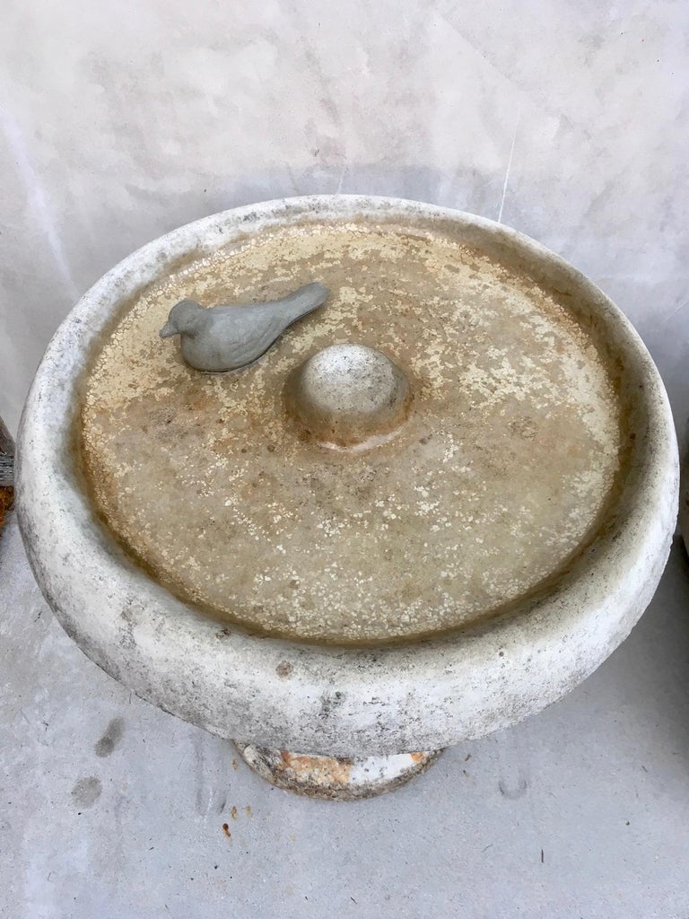 Cement Bird Bath at 1stDibs