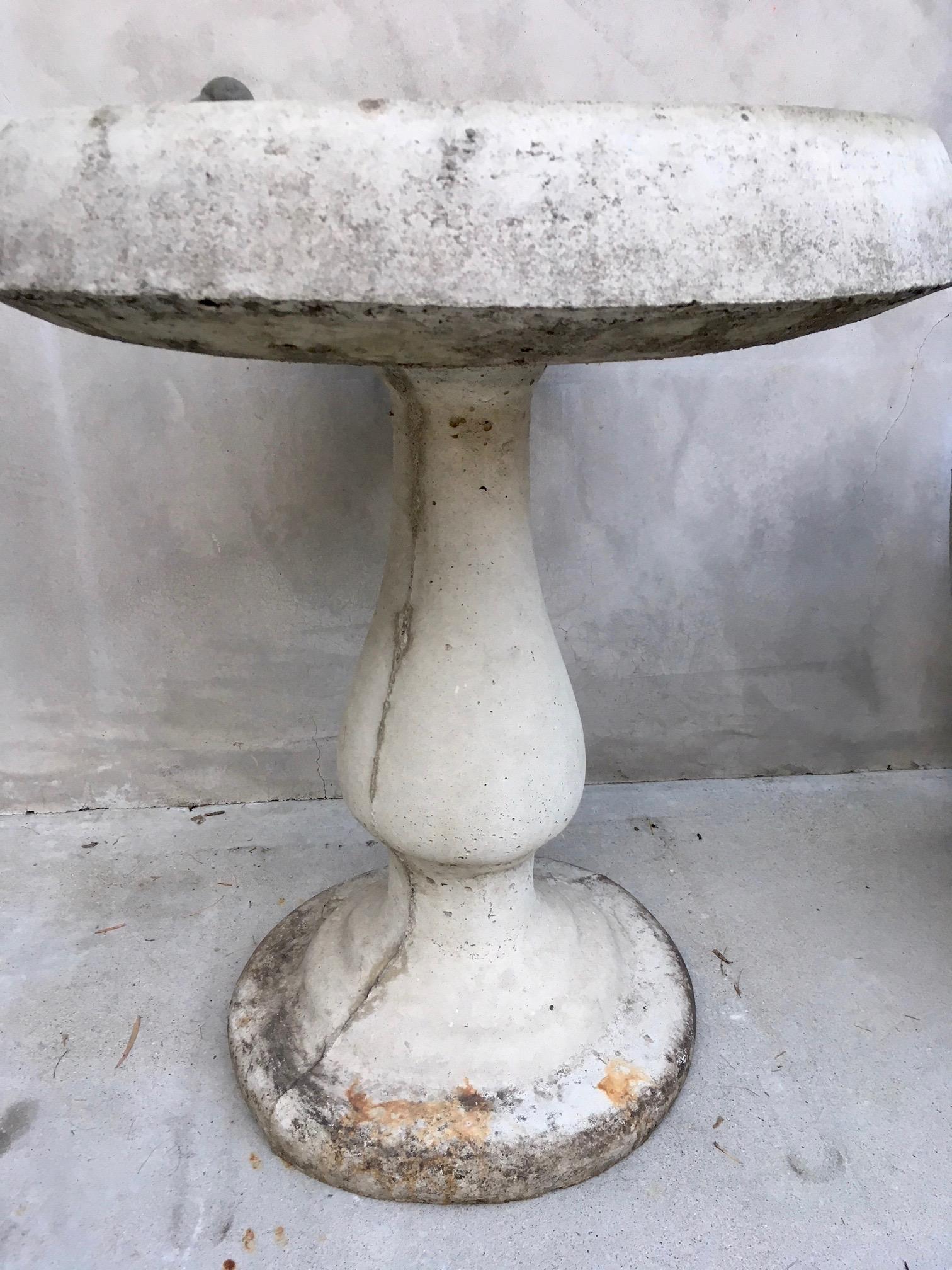 American Cement Bird Bath