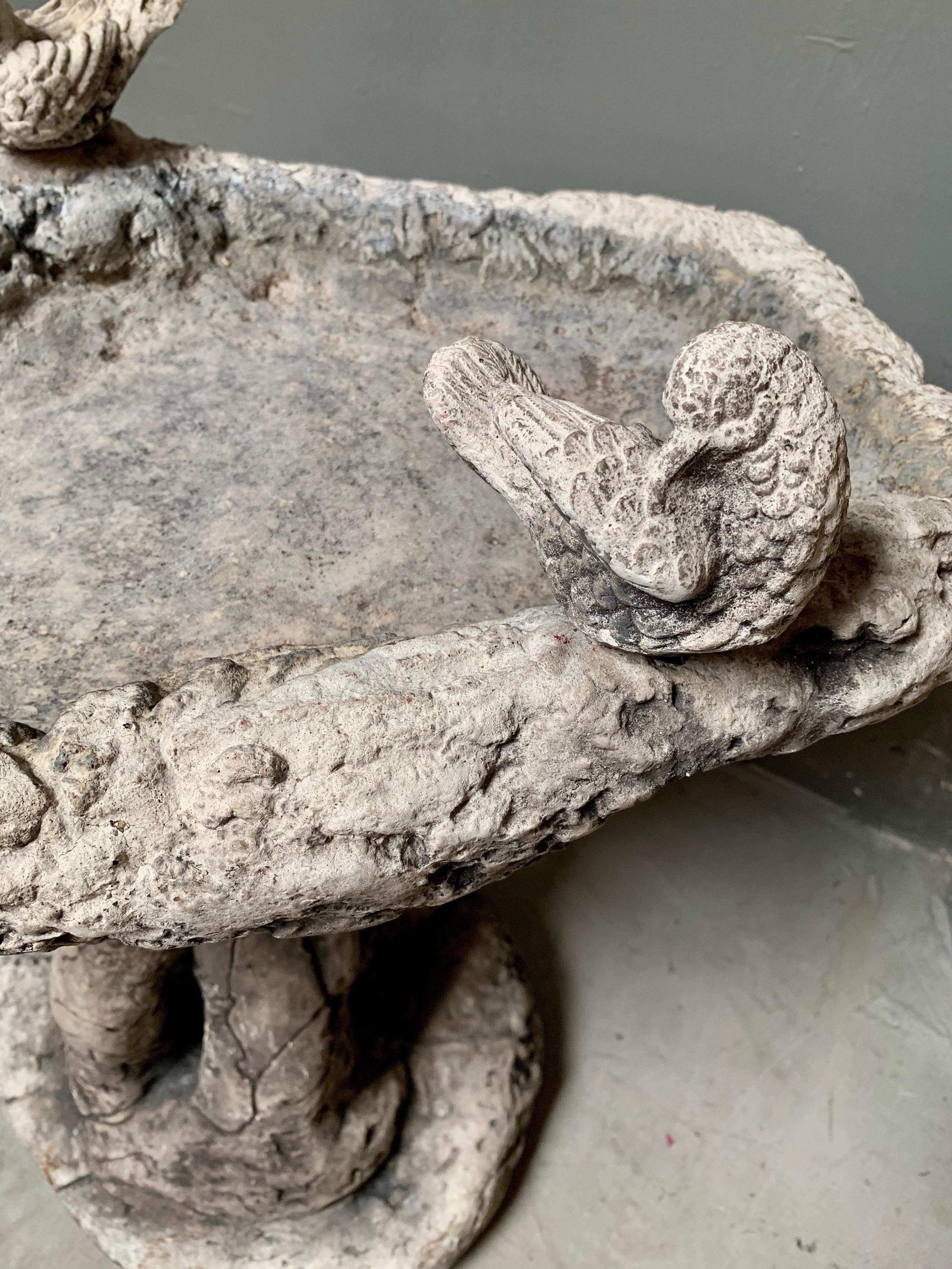 Cement Bird Bath 2
