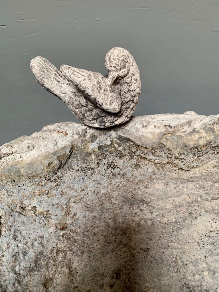 Cement Bird Bath at 1stDibs
