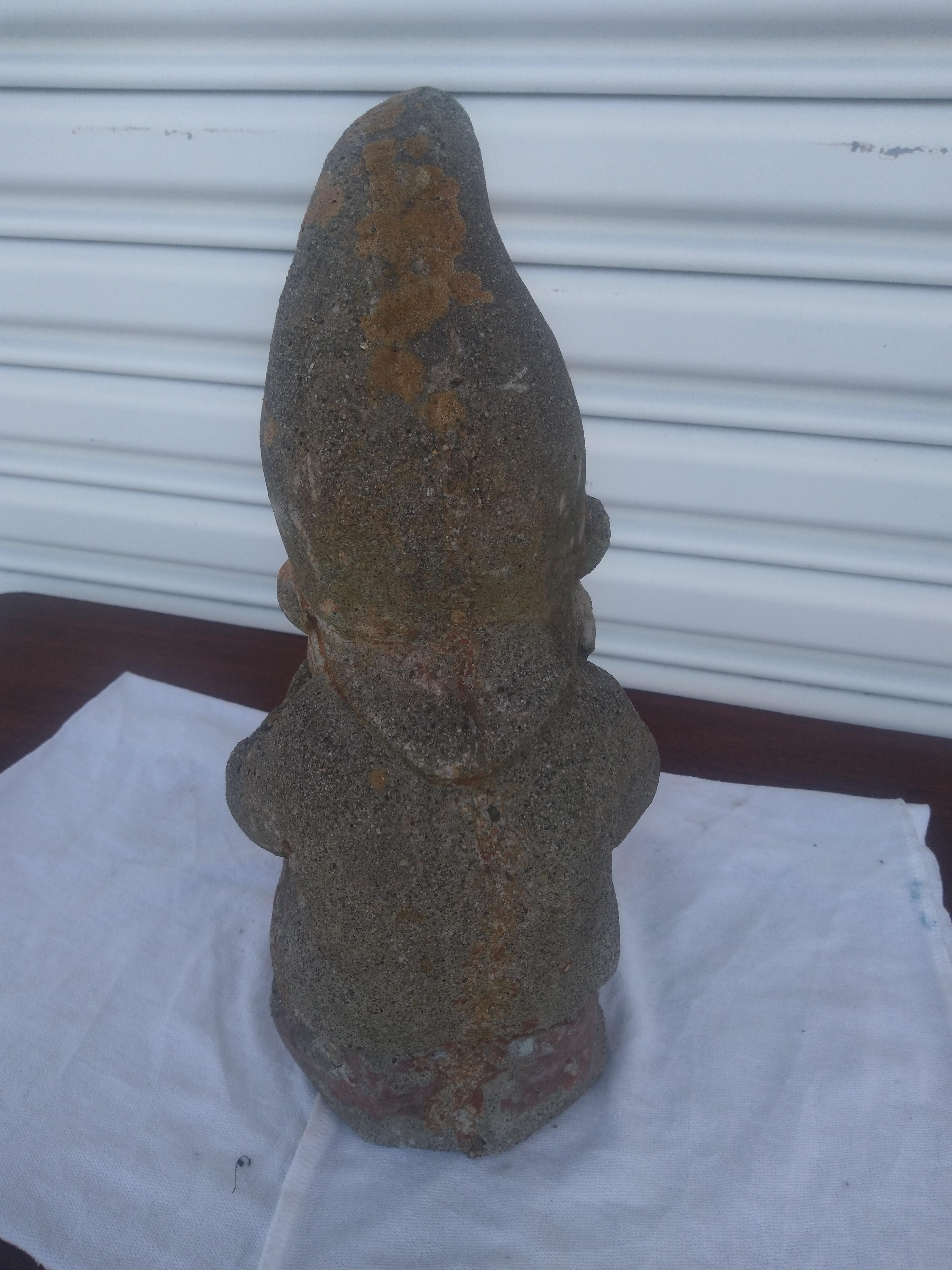 American Cement Cast Reading Gnome For Sale