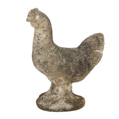 Cement Chicken Garden Ornament