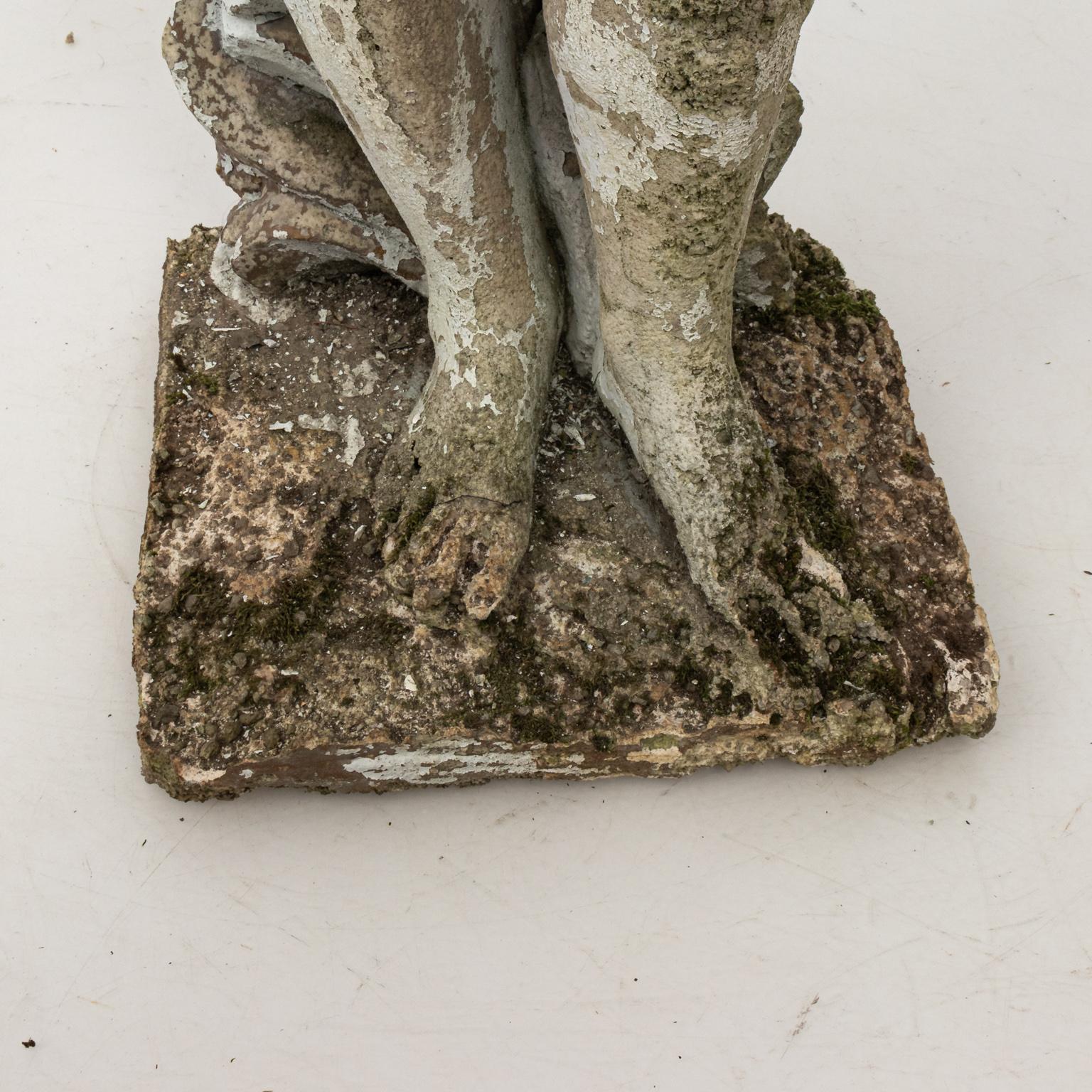 Cement Gnome Garden Statue For Sale 5